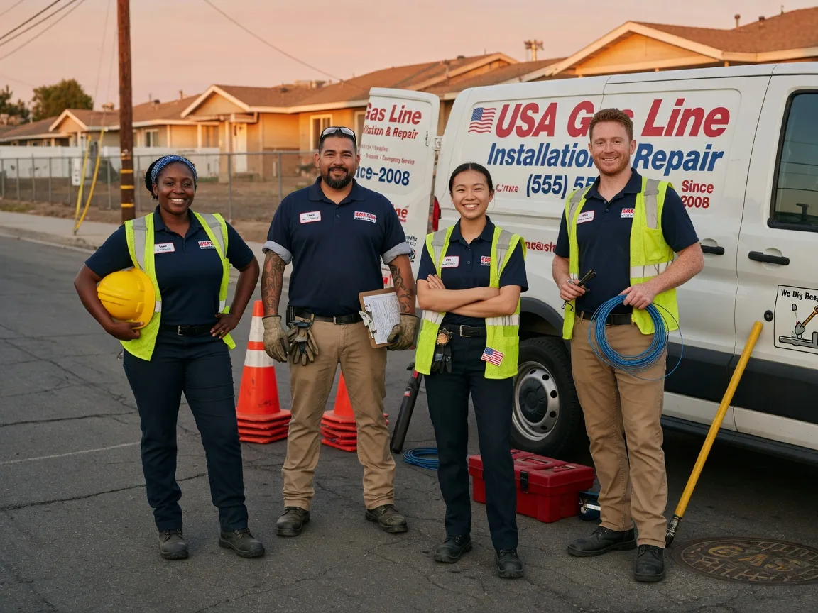 Gas Line Installation company in Marquez, TX